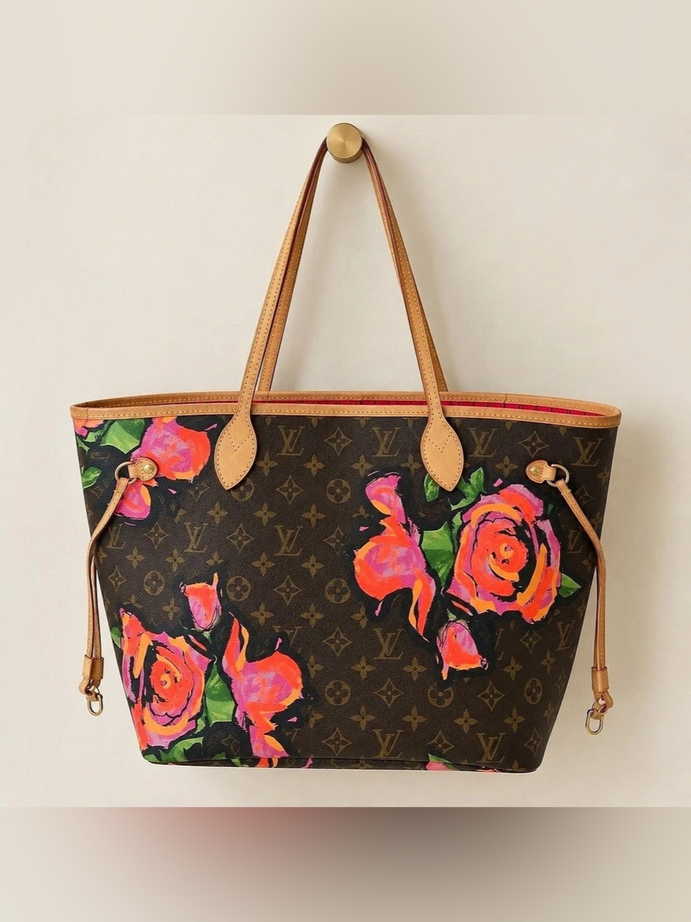 Louis Vuitton Stephen Sprouse Roses Neverfull MM 2009